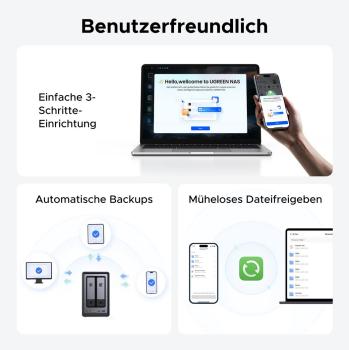 Ugreen NASync DXP2800 2-Bay NAS System RAID Server - Leergehäuse -