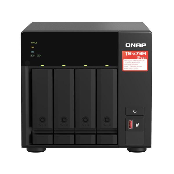 QNAP TS-473A-8G incl. 16TB (4 x 4TB) WD RED PLUS NAS RAID Server