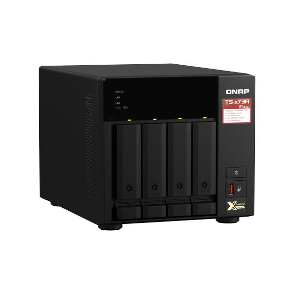 QNAP TS-473A-8G incl. 16TB (4 x 4TB) WD RED PLUS NAS RAID Server