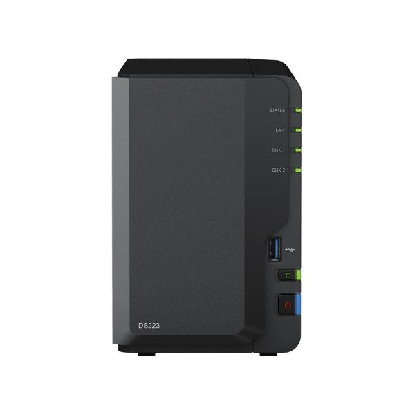 Synology DS223 incl. 8TB (2 x 4TB) Western Digital WD Purple Surveillance NAS RAID Server