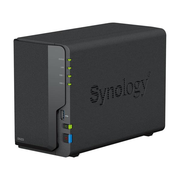 Synology DS223 incl. 8 TB (2 x 4TB) Toshiba N300 NAS RAID Server