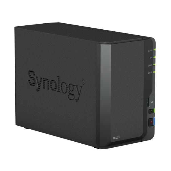 Synology DS223 incl. 12TB (2 x 6TB) Western Digital WD Purple Surveillance NAS RAID Server