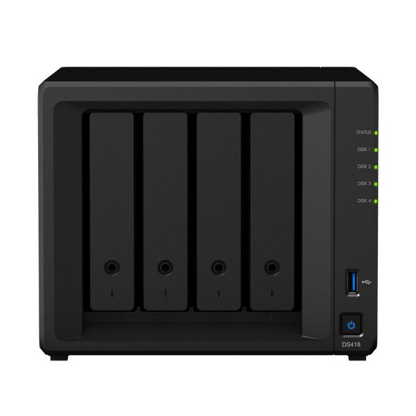 Synology DS418 incl. 8TB (4 x 2TB) WD RED PLUS WD20EFZX NAS RAID Server
