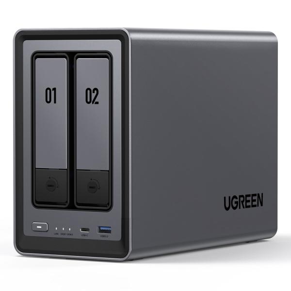 Ugreen NASync DXP2800 2-Bay NAS System RAID Server - Leergehäuse -